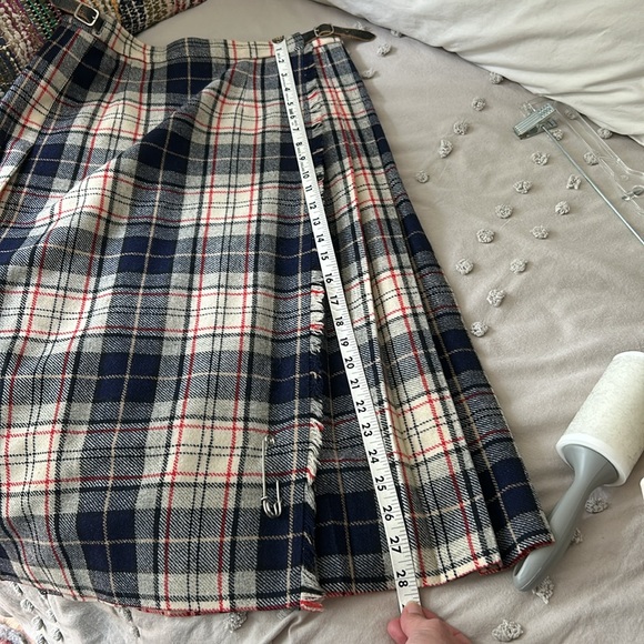 Laird-Portch of Scotland Wool Plaid Pleated Kilt Skirt M - Picture 12 of 12